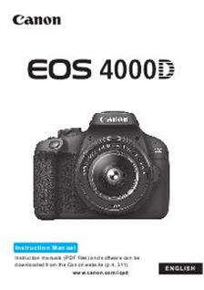 canon 4000d camera manual