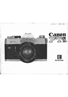 Canon FTb QL Printed Manual