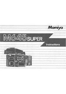 Mamiya M 645 Super Printed Manual