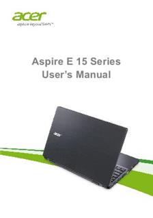 Acer Aspire E15 manual. Camera Instructions.