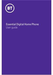 BT Essential Digital Home Phone manual. Camera Instructions.