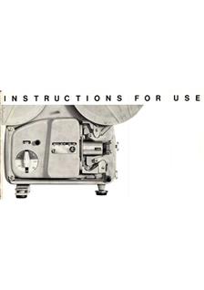 Bolex 18/5 manual. Camera Instructions.