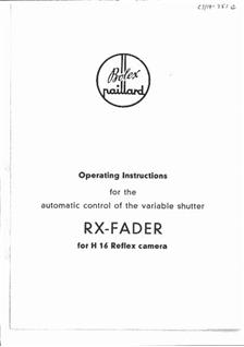 Bolex H 16 Reflex manual. Camera Instructions.