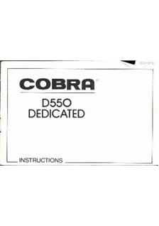 Cobra 550 D Twin manual. Camera Instructions.