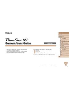 Canon PowerShot N2 manual. Camera Instructions.