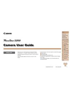 Canon PowerShot S200 manual. Camera Instructions.