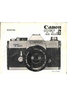 Canon TL b manual. Camera Instructions.