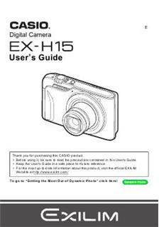 Casio Exilim Ex-z330 User Manual
