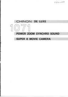 Chinon 1071 manual. Camera Instructions.