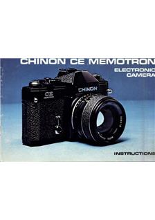 Chinon CE manual. Camera Instructions.