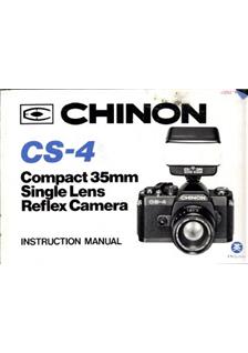 Chinon CS 4 manual. Camera Instructions.