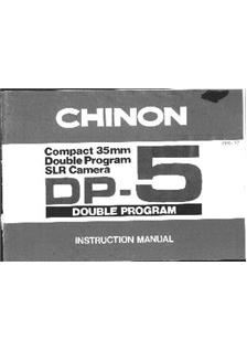 Chinon DP 5 manual. Camera Instructions.