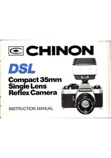 Chinon DSL manual. Camera Instructions.