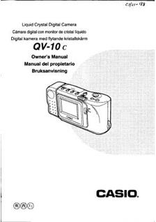 Casio QV 10 C manual. Camera Instructions.