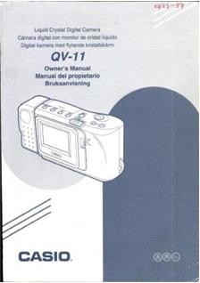 Casio QV 11 manual. Camera Instructions.