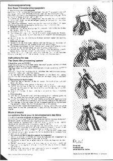 Durst Misc manual. Camera Instructions.