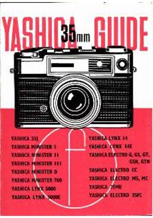 Yashica Electro 35 Gx Printed Manual