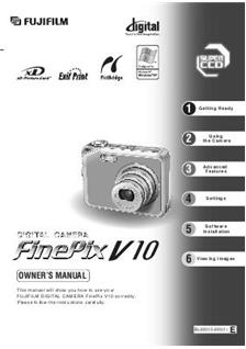 Fujifilm FinePix V10 manual. Camera Instructions.