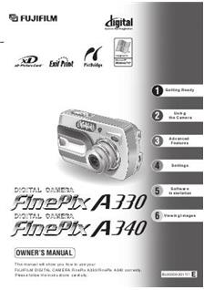 Fujifilm FinePix A340 manual. Camera Instructions.