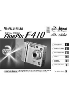 Fujifilm FinePix F410 manual. Camera Instructions.