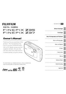 Fujifilm FinePix Z37 manual. Camera Instructions.