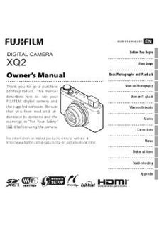 Fujifilm XQ2 manual. Camera Instructions.