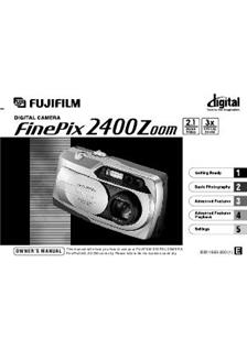 Fujifilm FinePix 2400 manual. Camera Instructions.