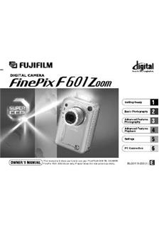 Fujifilm FinePix F601 manual. Camera Instructions.