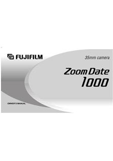 Fujifilm ZoomDate 1000 manual. Camera Instructions.