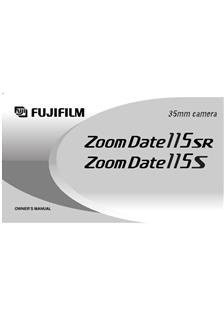 Fujifilm ZoomDate 115 SR manual. Camera Instructions.