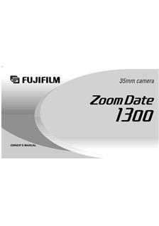 Fujifilm Zoomdate 1300 manual. Camera Instructions.