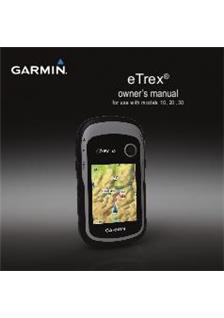 Garmin eTrex 20 manual. Camera Instructions.