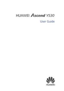 Huawei Ascend Y530 manual. Camera Instructions.