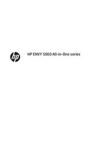 Hewlett Packard Envy 5000 manual. Camera Instructions.