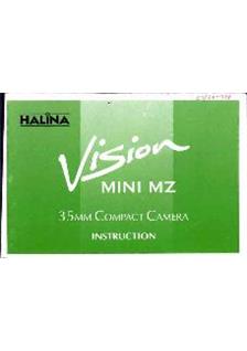 Halina ZME 1300 manual. Camera Instructions.