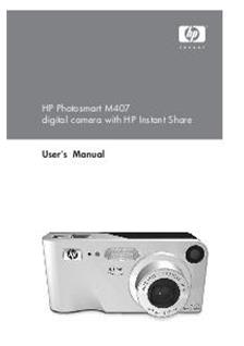 Hewlett Packard PhotoSmart M 407 manual. Camera Instructions.