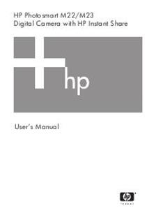 Hewlett Packard PhotoSmart M 23 manual. Camera Instructions.