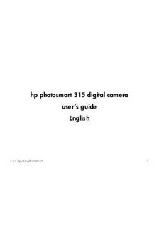 Hewlett Packard PhotoSmart 315 manual. Camera Instructions.