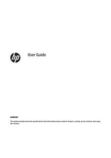 Hewlett Packard M24fw manual. Camera Instructions.