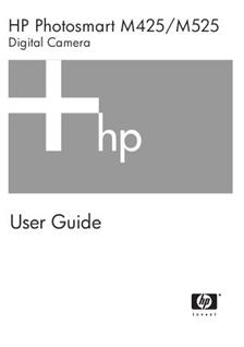 Hewlett Packard PhotoSmart M 425 manual. Camera Instructions.