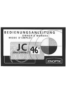Jenoptik JC 31 manual. Camera Instructions.