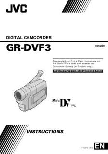 JVC GR DVF 3 manual. Camera Instructions.