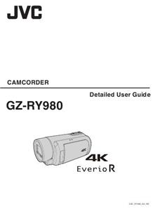 JVC GZ RY980 manual. Camera Instructions.