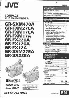 JVC GR FXM 17 manual. Camera Instructions.