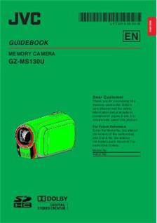 JVC GZ MS 130BU manual. Camera Instructions.