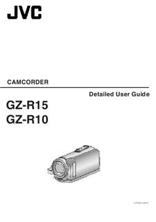 JVC GZ R15 manual. Camera Instructions.