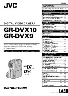 JVC GR DVX 9 manual. Camera Instructions.