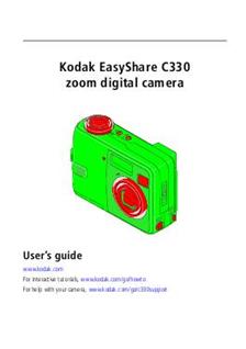 Kodak C 330 manual. Camera Instructions.