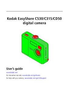 Kodak C 315 manual. Camera Instructions.