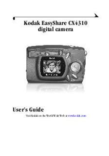 Kodak CX 4310 manual. Camera Instructions.